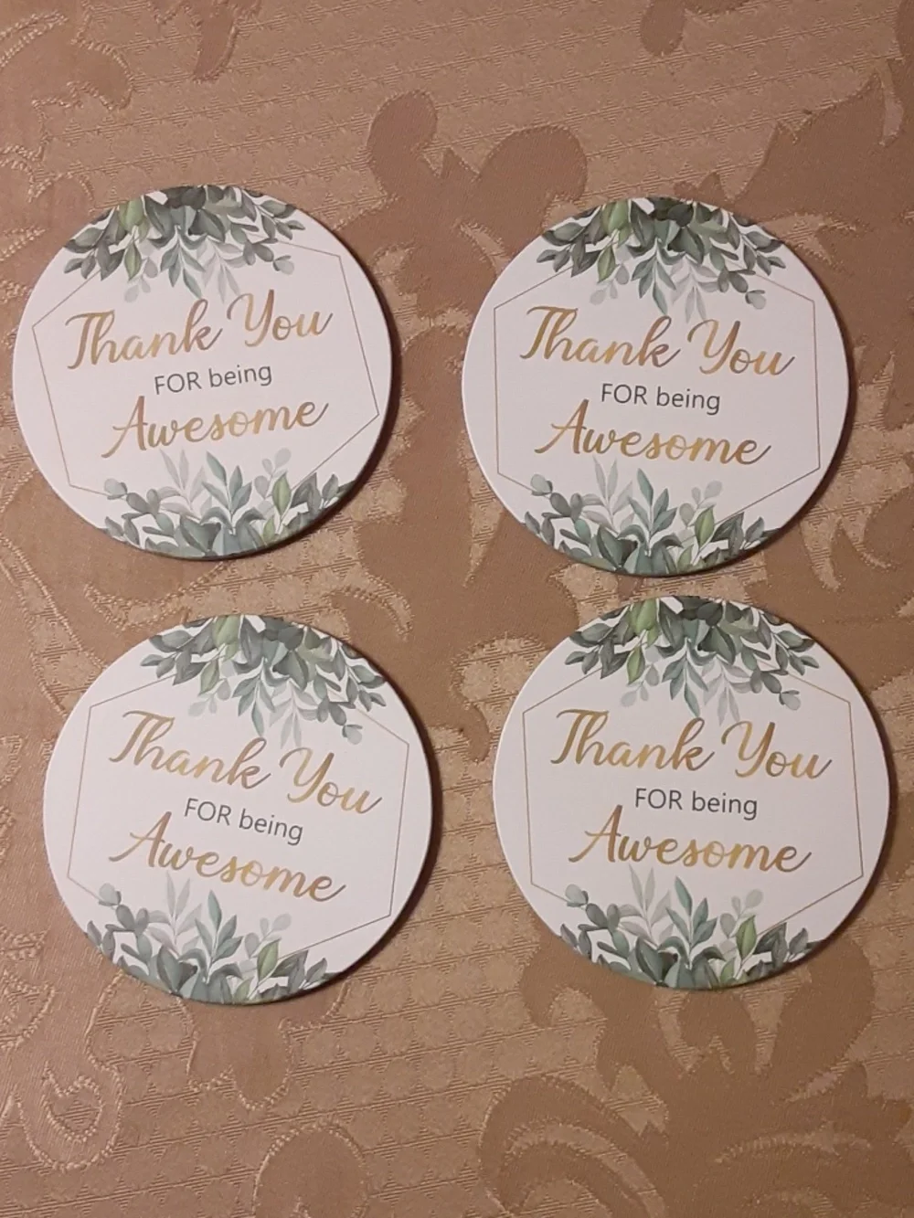Thank You For Being Awesome Coaster Set